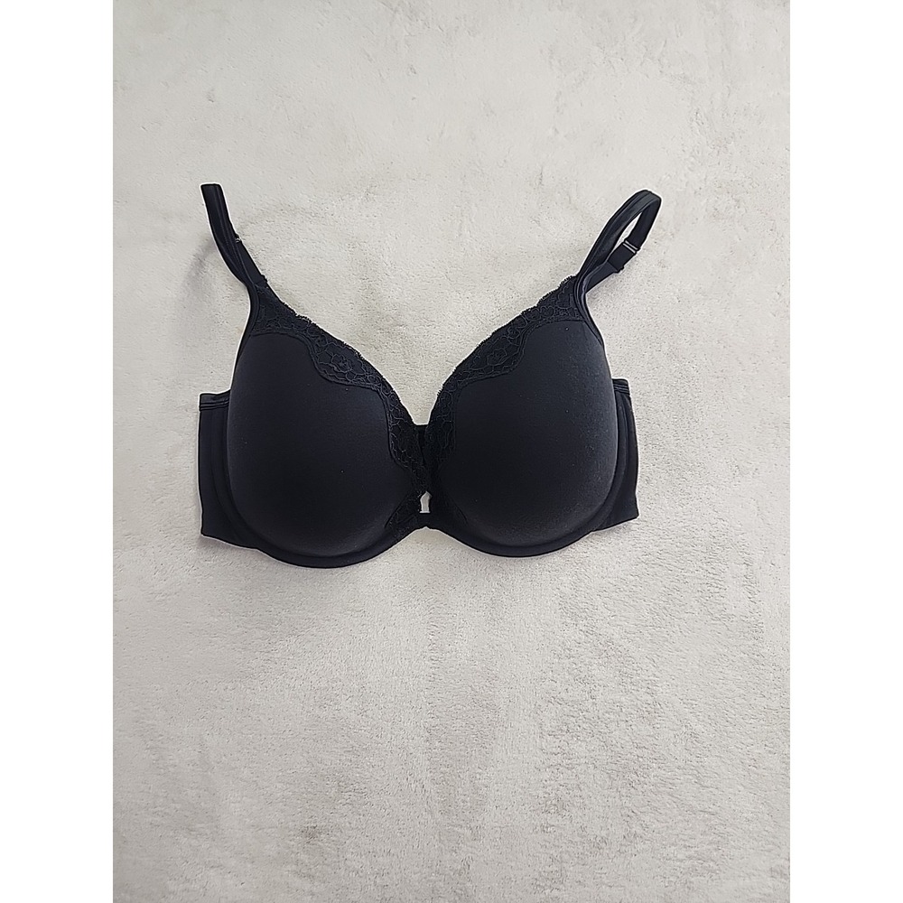 Cacique Push Up Plunge Bra 40DD Adjustable Straps Black
